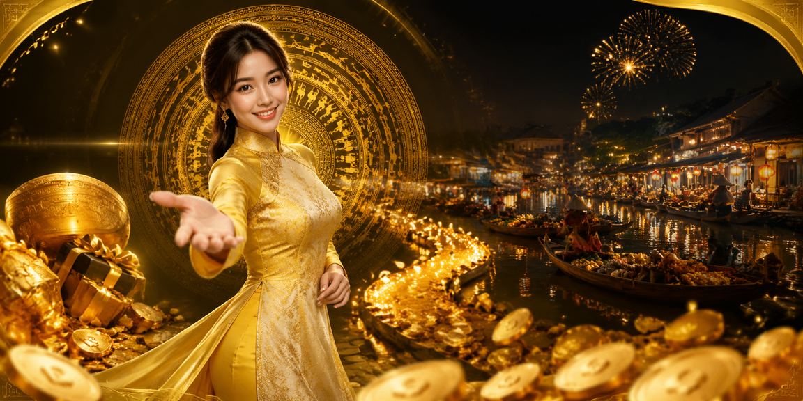 Không gian giải trí casino tại Cần Thơ với trang phục áo dài truyền thống Việt Nam